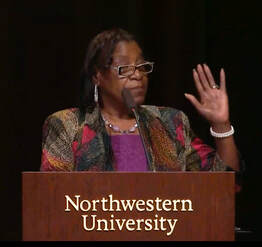 Willie Shaw speaking at Northwestern University
